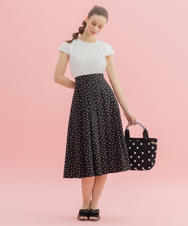 TOCCA 【洗える】PRINTEMPS スカート ブラック系5