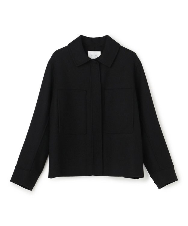 BEIGE， CHAMPIONNET / ウールメルトン シャツジャケット Black