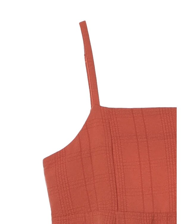 Green Parks ａ．バックギャザーキャミワンピース Red