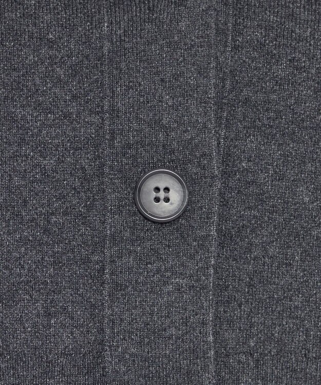 uncrave 【選べるレングス】ウールナイロン ジャガード ニット カーディガン（uncrave STANDARD） チャコール