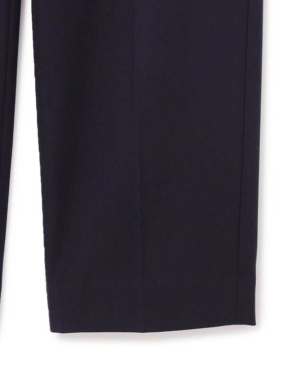 23区 L 【洗える】ウォームストレッチ テーパード パンツ ネイビー系