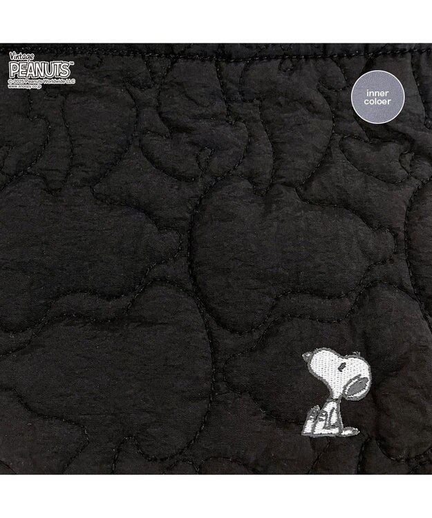 ROOTOTE 8450【スヌーピー】IP.ミディアム.キルト.ピーナッツ-0N 03：マットブラック