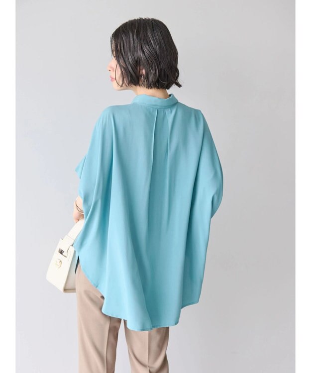 AMERICAN HOLIC サラックールフレンチスリーブシャツ Blue Green