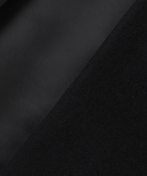 JOSEPH HOMME 【WEB限定】グロッシーウール　ダブルブレストチェスターコート ブラック系