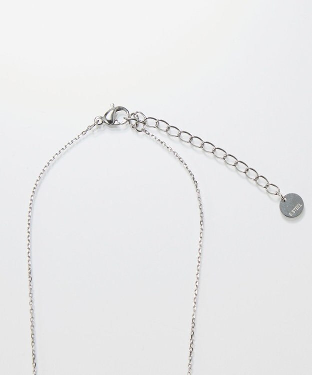 Phoebe 〈金属アレルギー対応〉メタリックホースシューネックレス　シルバー　ステンレス/馬蹄/蹄鉄/ラッキーモチーフ/ギフト/プレゼント/大ぶり シルバー