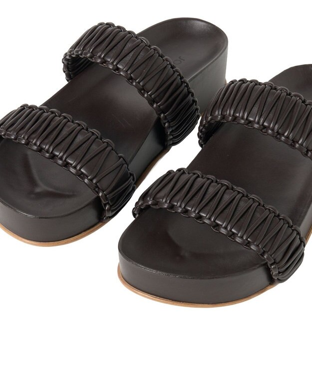 JOSEPH ブレイドレザー　サンダル Cocoa