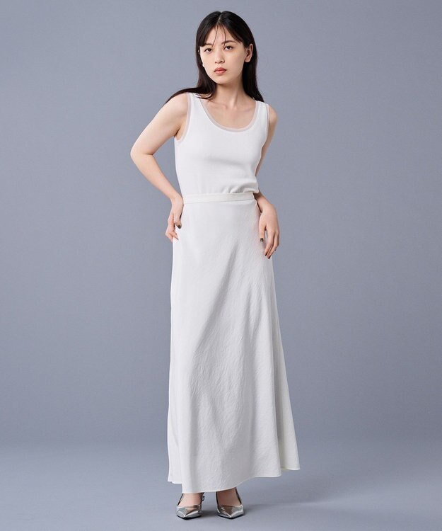 uncrave チュールコンビ タンクトップ（uncrave STANDARD） ホワイト