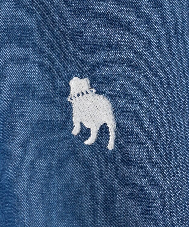 J.PRESS KIDS 【100-130cm】バックブル ダンガリー 半袖シャツ ネイビー