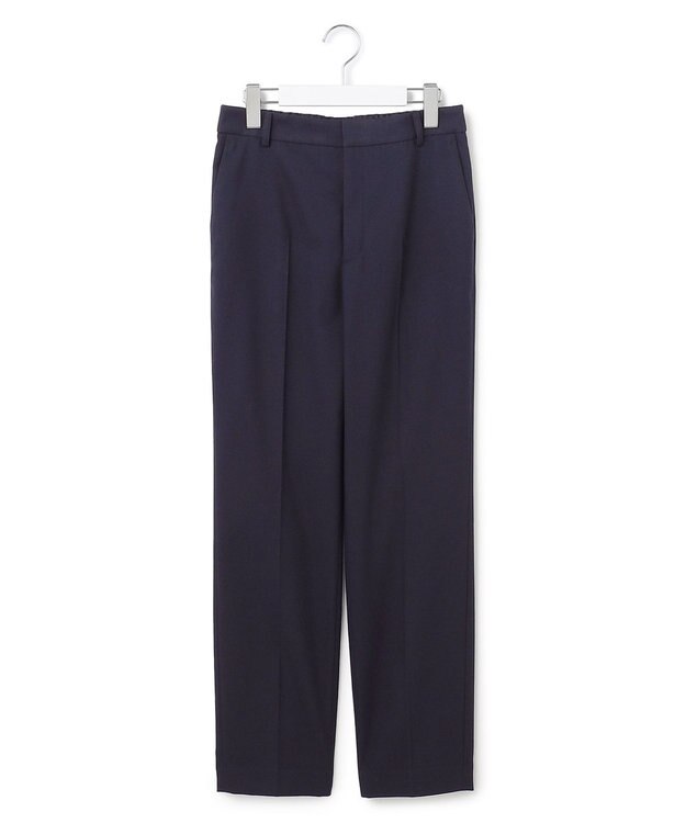 23区 【洗える】ウォームストレッチ テーパード パンツ ネイビー系