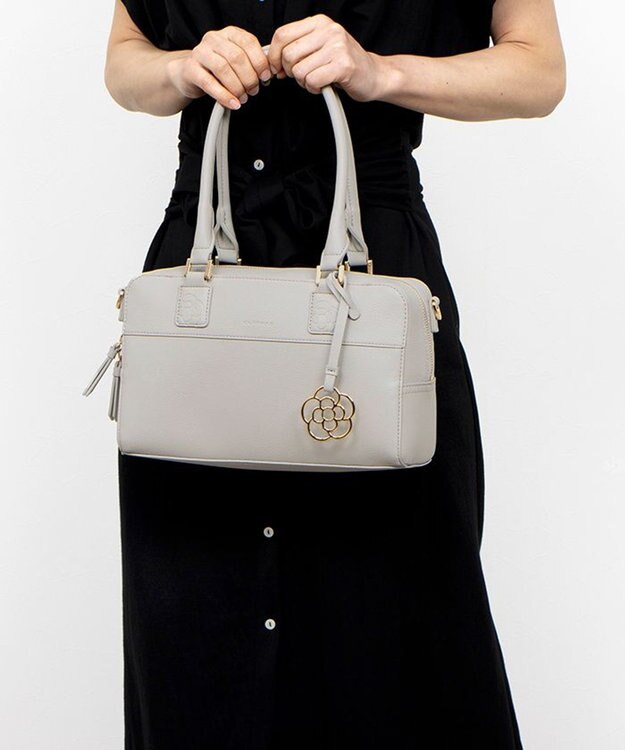 CLATHAS アマンド 2wayボストンバッグ ライトグレー