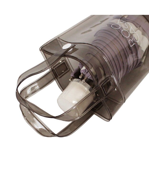 ROOTOTE 3629【傘用トート:折畳傘】SN.CASAカーサ.オリ.クリア-A 04：スモーク