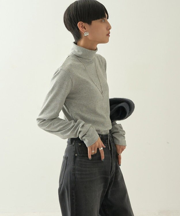 AMERICAN HOLIC タートルカットプルオーバー2 Light Gray Mixture
