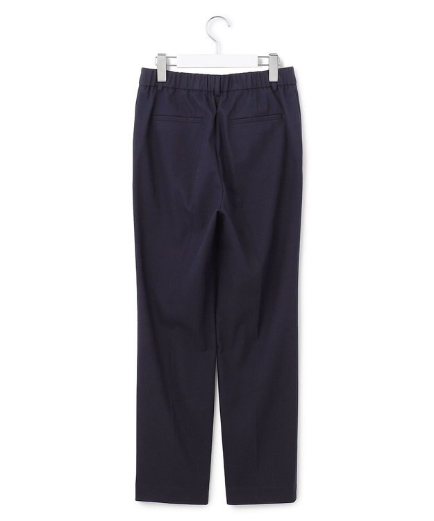 23区 【洗える】ウォームストレッチ テーパード パンツ ネイビー系