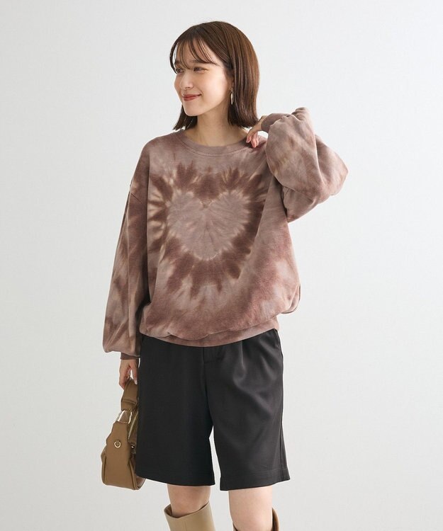 Green Parks ・ＳＵＧＡＲ　ＳＰＯＯＮ　ハートタイダイスウェット Brown