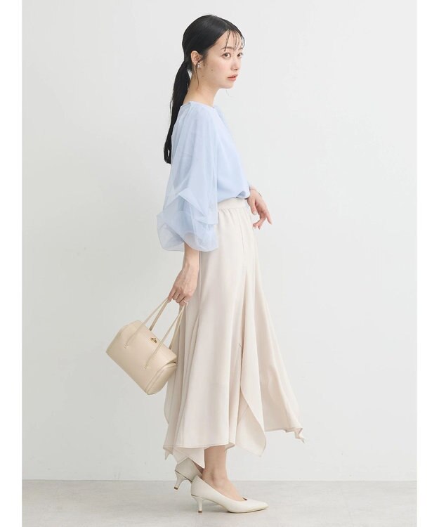 earth music&ecology キラキラストーンプルオーバー Grayish Blue