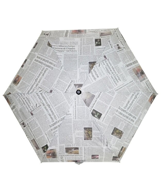 +RING レディース向け プラスリング 晴雨兼用折傘 PAPER-WHT T1196 sunshield 白～オフホワイト