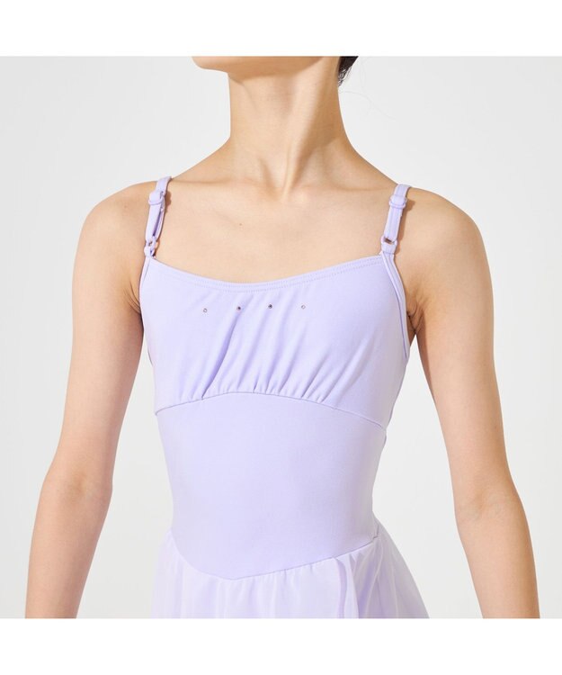 Chacott スカート付レオタード ラベンダー