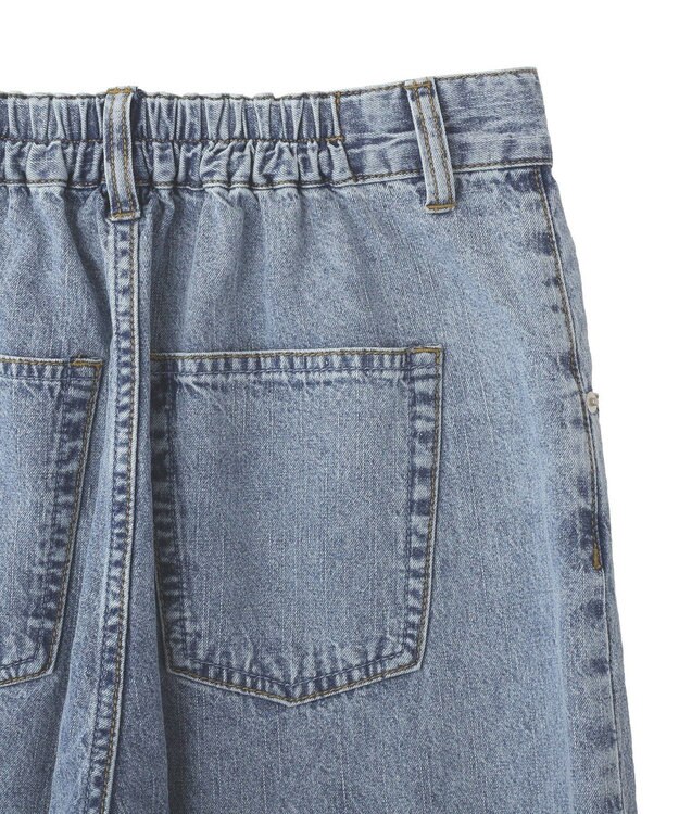 YECCA VECCA 綿麻バギーデニムパンツ Light Indigo