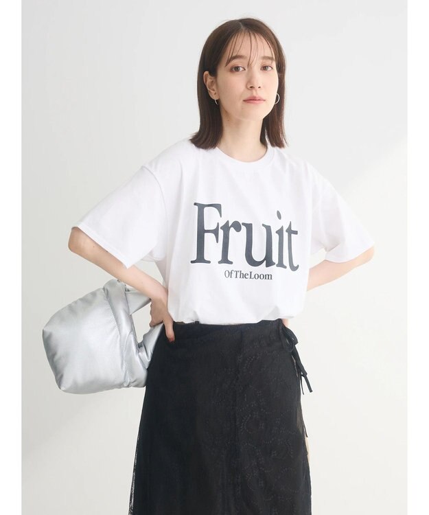 Green Parks ■　ＦＲＵＩＴ　ＯＦ　ＴＨＥ　ＬＯＯＭ　ロゴｐｔＴＥＥ Off White