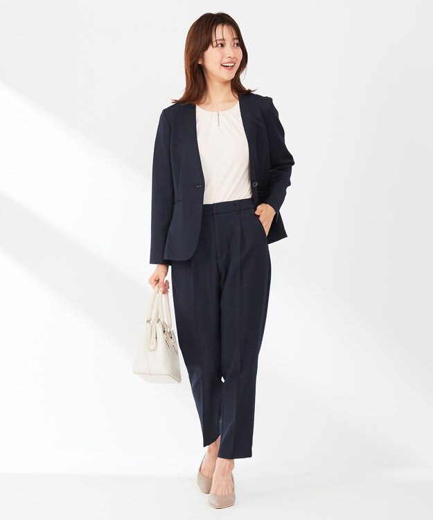 ANY SIS 【セットアップ可】イージーケアライト パンツ ネイビー