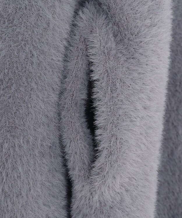 ANY SIS フェザーニット ジャケット スレート