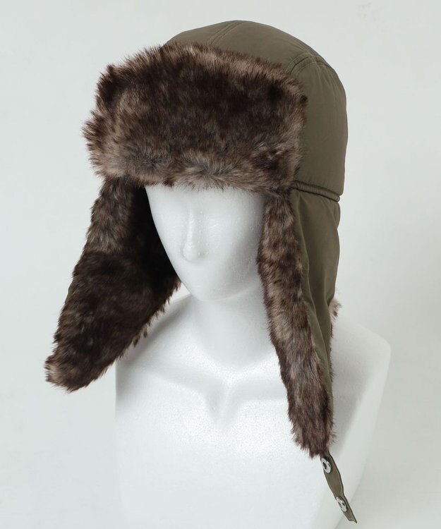 WEGO 【ユニセックス着用ITEM/暖かい】フライトキャップ カーキ