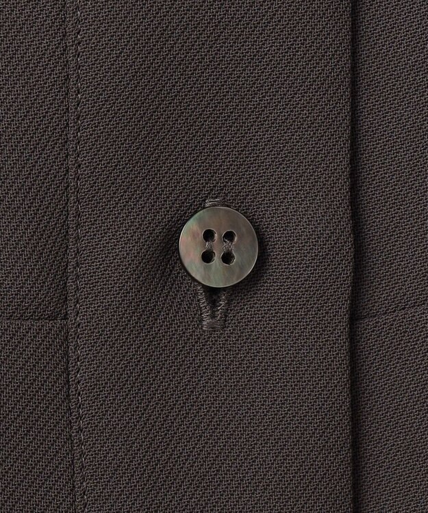 #Newans 【洗濯機可能】Aラインパネルチュニックシャツ チャコール