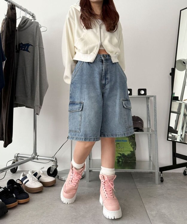 WEGO スニーカーブーツ ライトピンク