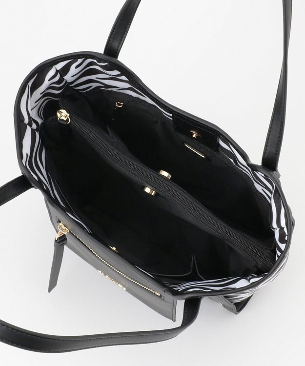 LA BAGAGERIE リサイクルレザー　フラップトート ブルーブラック