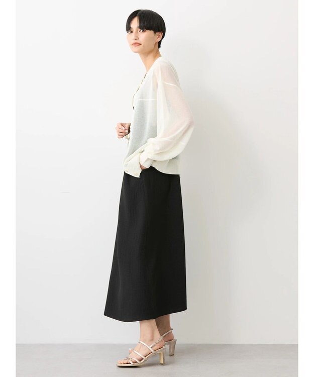 AMERICAN HOLIC 接触冷感２ＷＡＹシアーニットカーディガン Off White