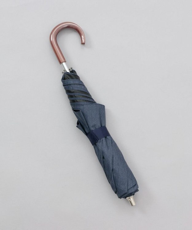 AURORA 【WEB限定】 晴雨兼用傘（折りたたみ・トップフラット） ネイビー