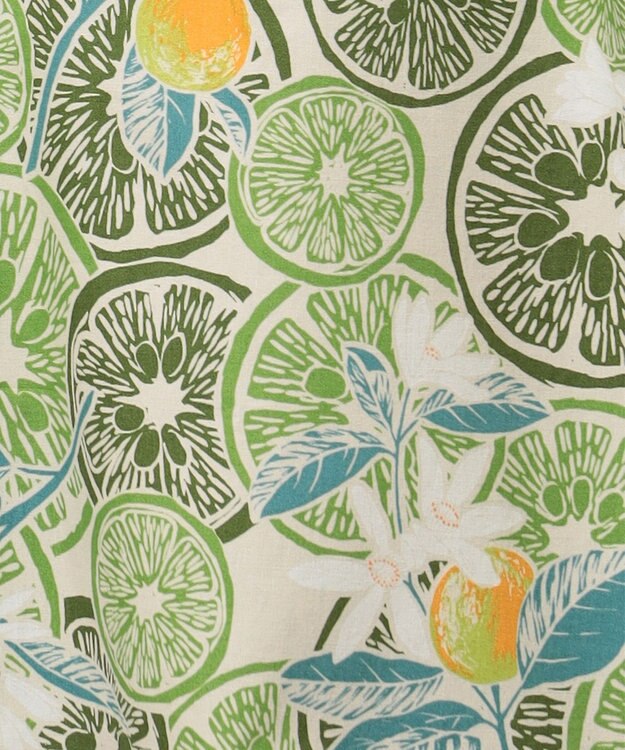 JOSEPH ABBOUD 【老舗アロハブランドとのコラボレーション】KAHALA ALOHAシャツ ライム柄