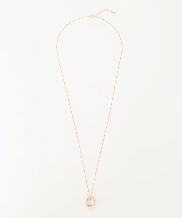 ANY ２リングワントップネックレス ライトゴールド