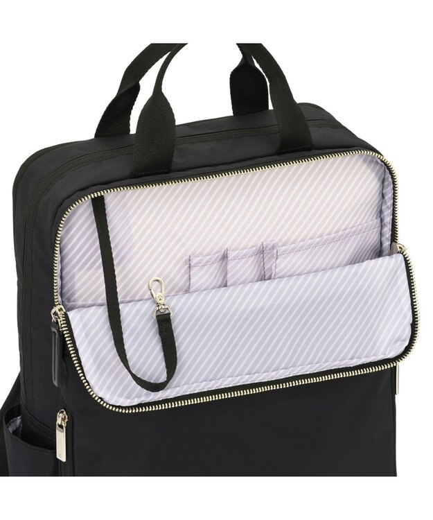ACE BAGS & LUGGAGE 【洗える背面パッド付】 ace. フィッテムライト リュックサック A4/14インチ収納 20392 エース ブラック