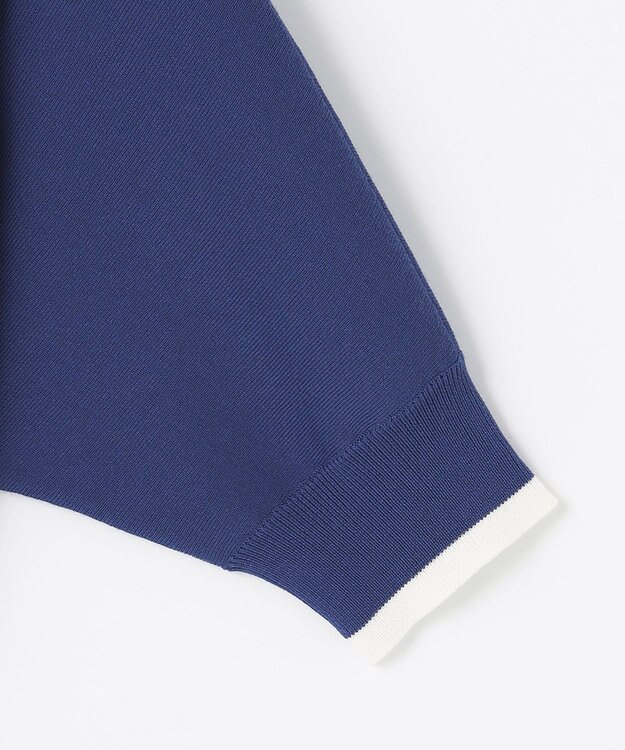 自由区 【洗える/マルチWAY】コットンアセテートニットセットアップ ダルブルー系1