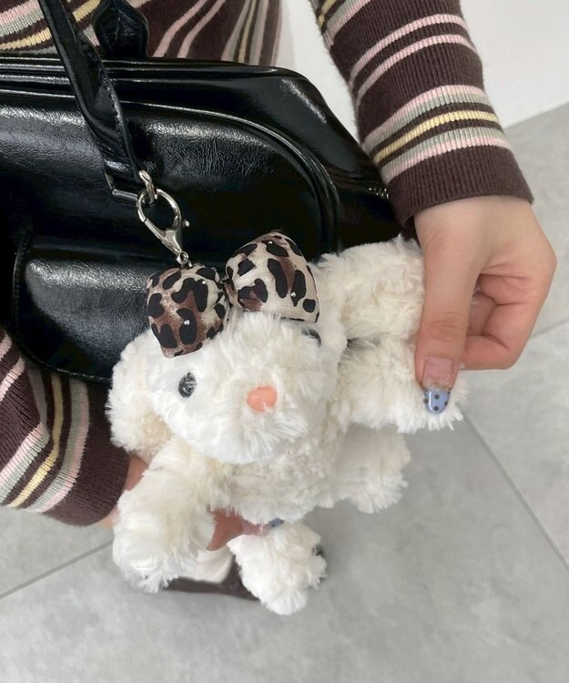 WEGO お姫様うさちゃんぬいぐるみキーホルダー 柄1