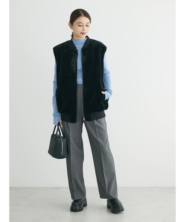 Green Parks ■ＡＪＵＧＡ．×ＧＰ　ハイネックリブニット Sax