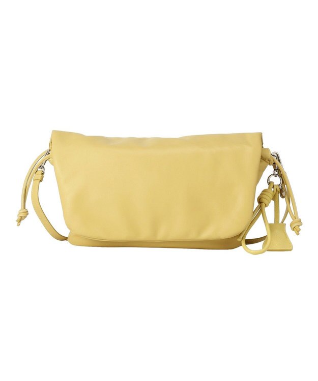 Green Parks パテッドドロストショルダーバッグ Yellow