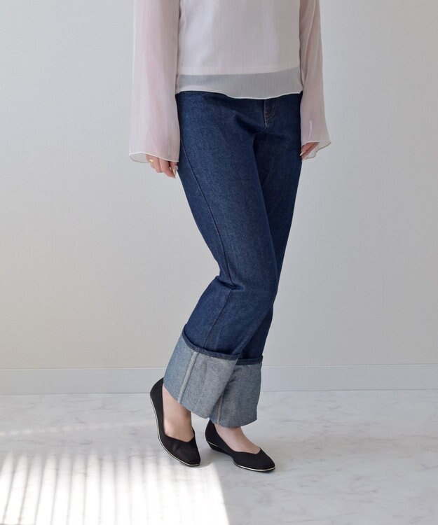 Bridget Birkin 【Bridget Birkin】スクエアカジュアルウエッジパンプス ブラックスウェード