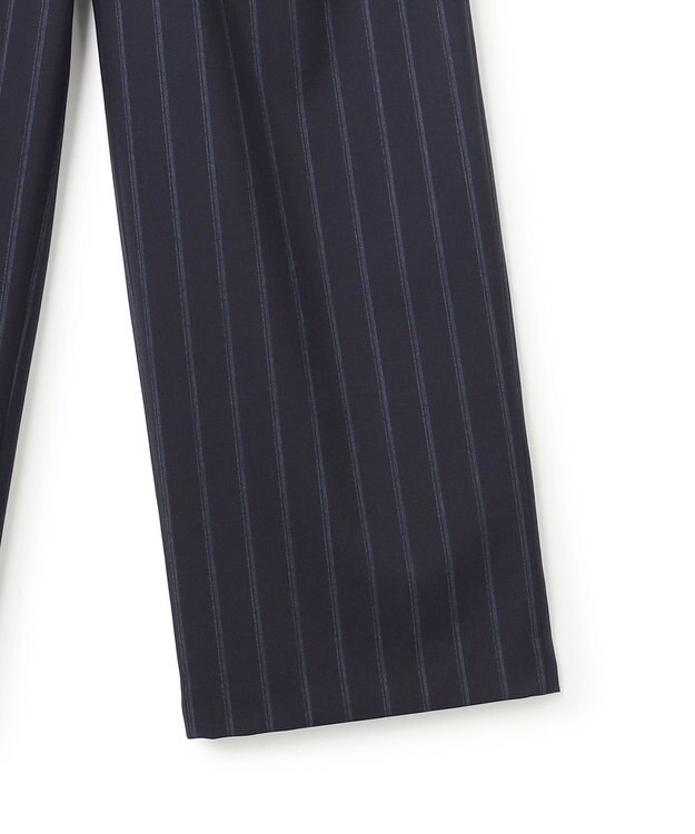 BEIGE， 【セットアップ対応】GEORGE / ウールストライプ  ツータックパンツ Navy Stripes