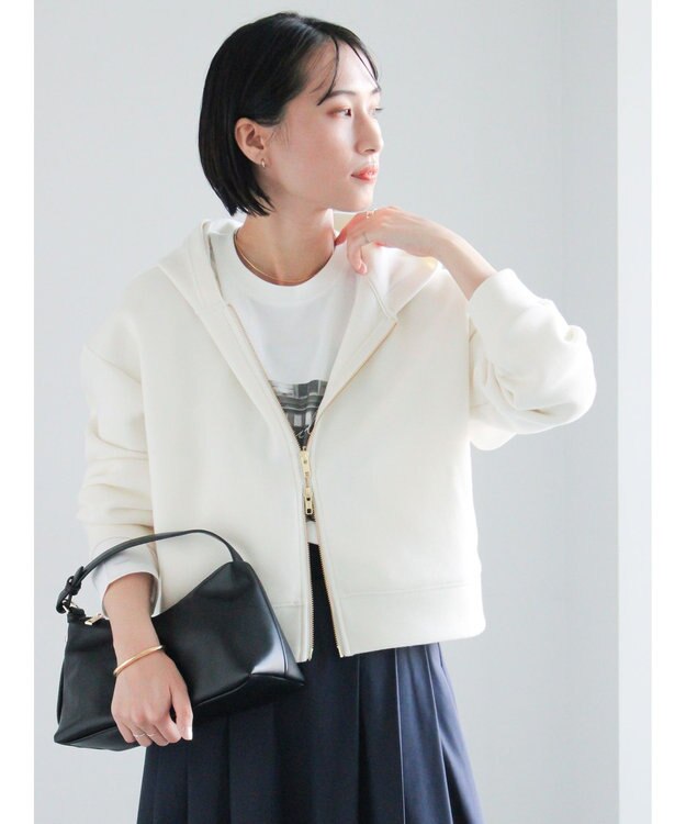 Te chichi ダンボールジョーゼットフーディー オフホワイト