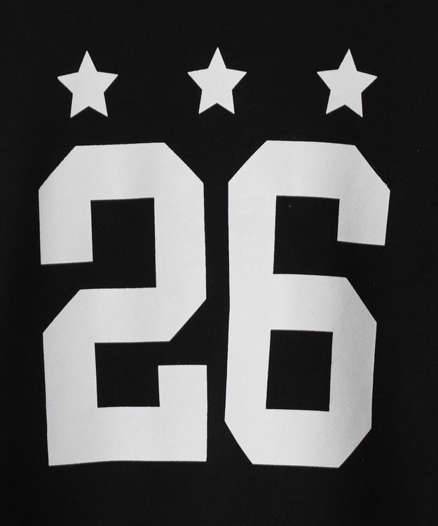 WEGO スターナンバリングショートスウェット ブラック