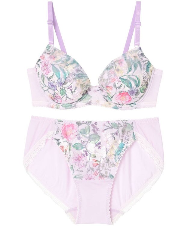 Wing WEB限定　ブラ＆ショーツセット　3/4カップブラ　ウイング／ワコール　CB3710 パープル