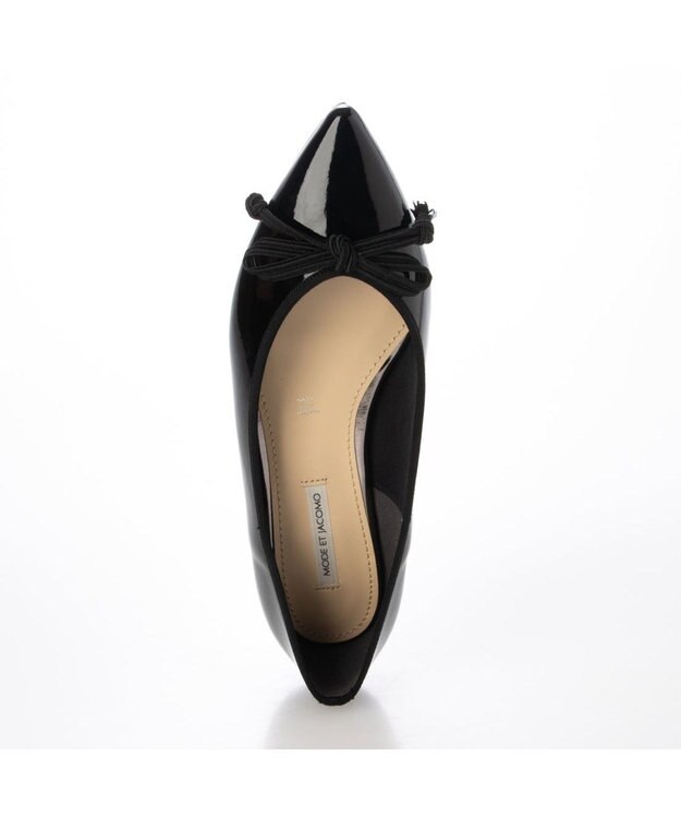MODE ET JACOMO <MODE ET JACOMO>リボンバレエシューズ ブラックエナメル