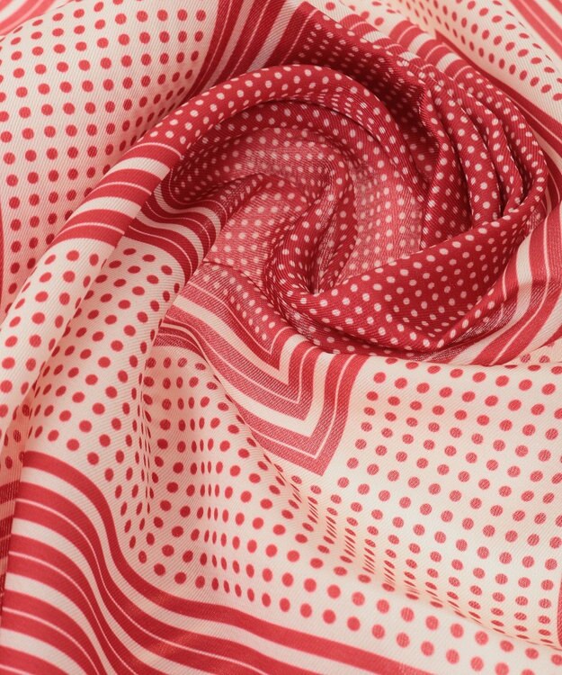 AMERICAN HOLIC 【リングSET】ドット柄スカーフ Red