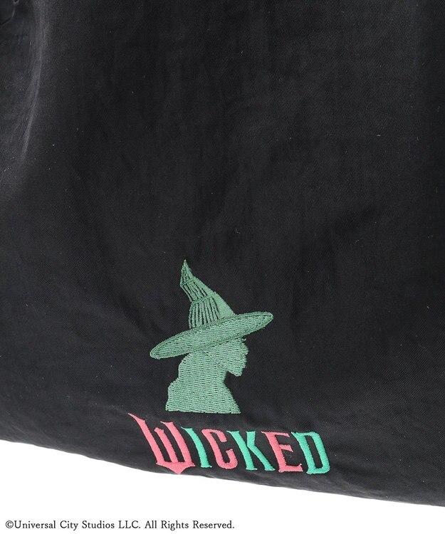 Green Parks ■ＷＩＣＫＥＤ　アイコン刺繍ナップサック Black