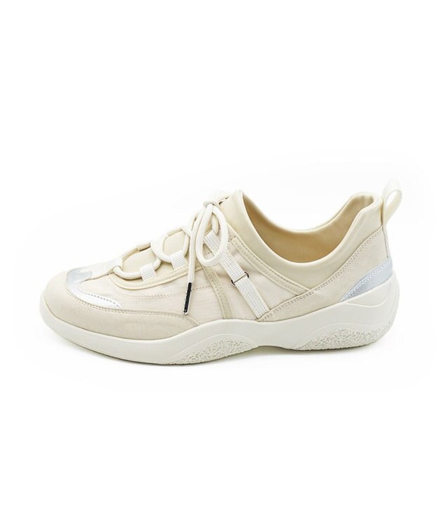 APOM ウォーターレジストレースアップスニーカー アイボリー