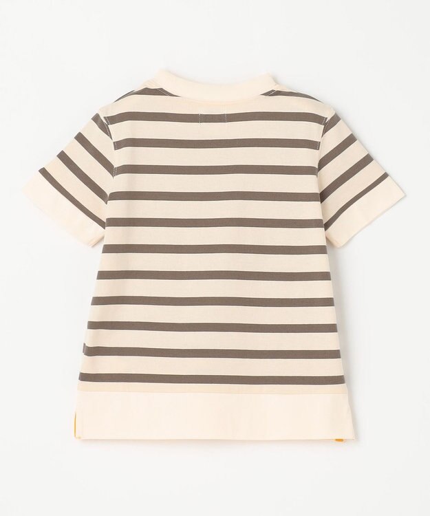 J.PRESS KIDS 【110-130cm】J.半袖ボーダーＴシャツ カーキ系1