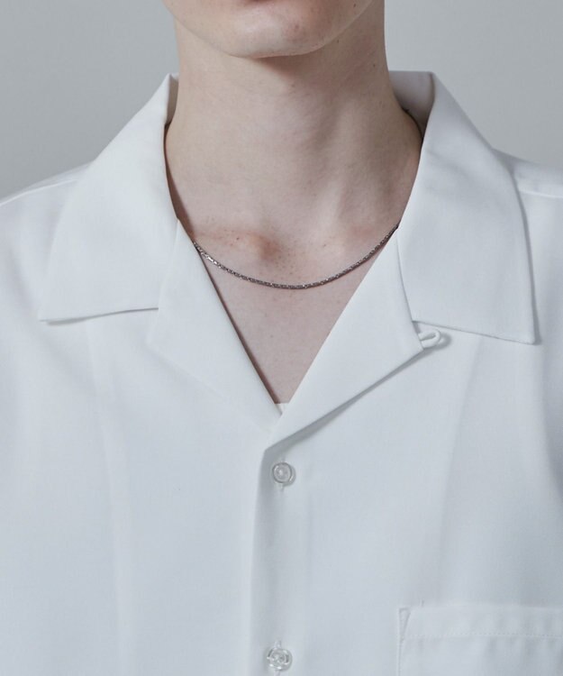 WEGO 【速乾/シワになりにくい】ドライポリオープンカラーシャツ(S) ホワイト