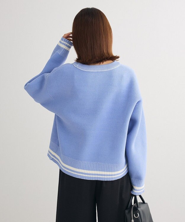 Green Parks ２ＷＡＹリバーシブルニットプルオーバー Blue